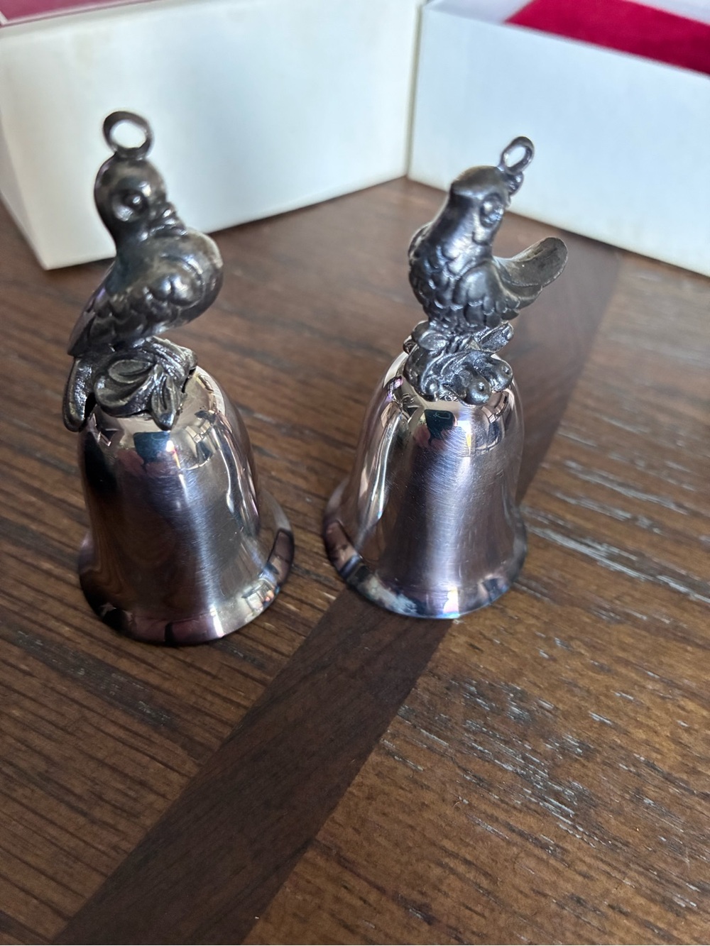 Reed & Barton 12 Days of Christmas Bells Turtle Doves Silver-plated ornaments